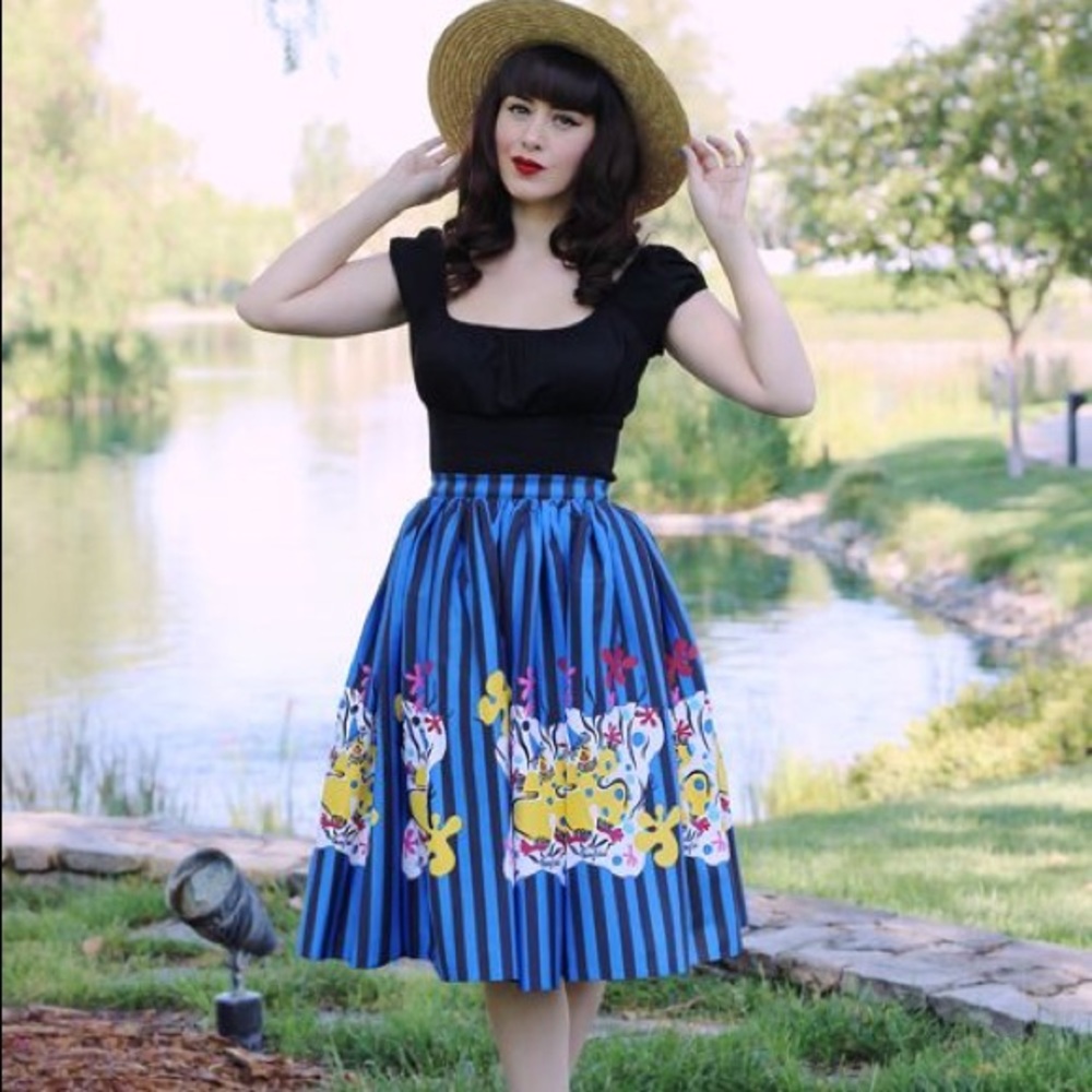 PUG Mary Blair clowns Jenny skirt